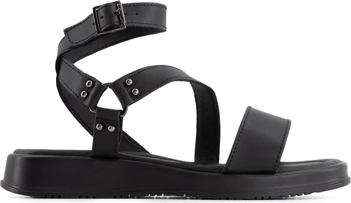 Women's Flat Sandals With Ankle Strap