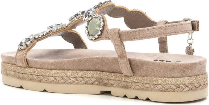 Women's Flat Suede Sandals By Xti - Image 4