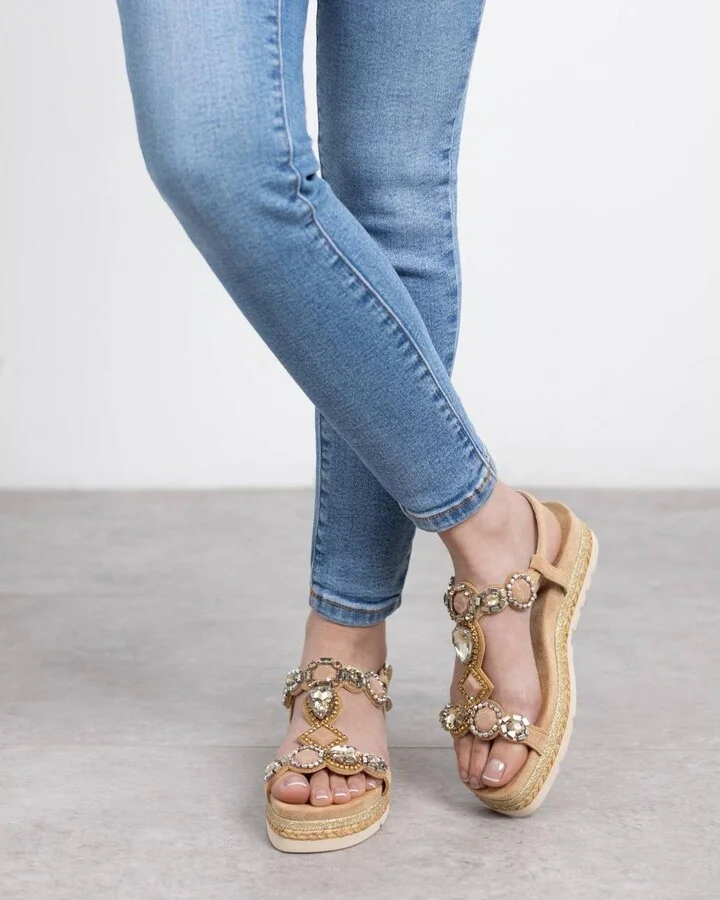 Women's Flat Suede Sandals By Xti - Image 7