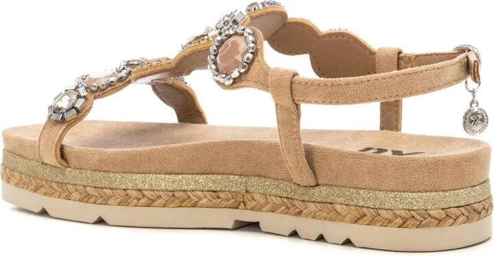 Women's Flat Suede Sandals By Xti - Image 8