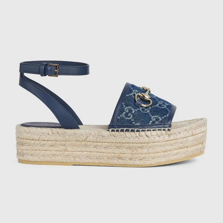 Women's flatform espadrille with Horsebit