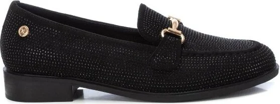 Women's Flats Suede Moccasins 143523 Black