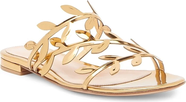 Women's Flavia Metallic Leather Flat Sandals - Mekong - Size 6 - Image 2