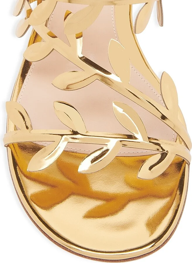 Women's Flavia Metallic Leather Flat Sandals - Mekong - Size 6 - Image 4