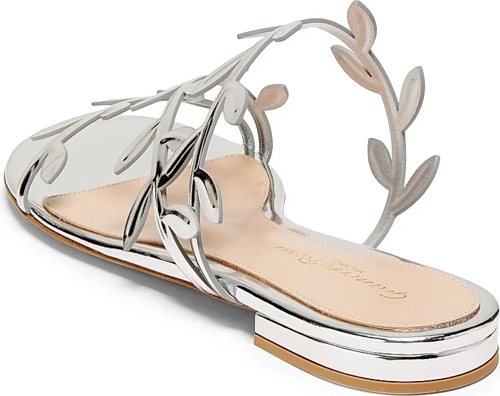 Women's Flavia Metallic Leather Flat Sandals - Mekong - Size 6 - Image 7