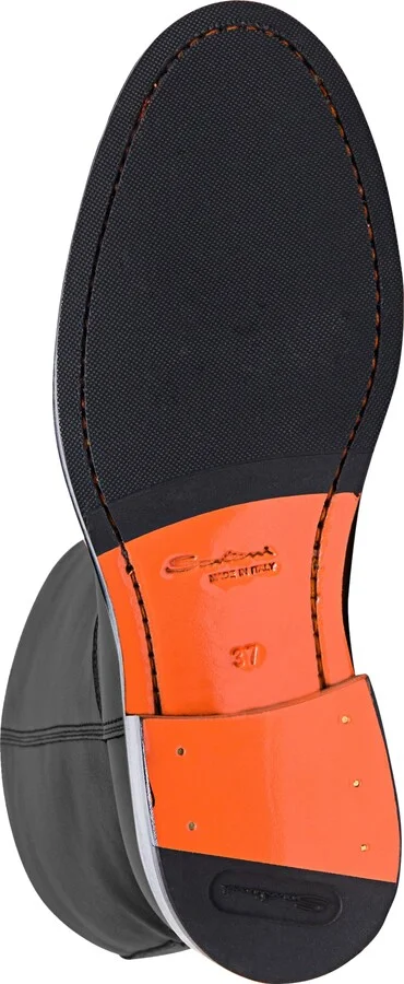 Women's Fleeces Black Leather Boot - Image 5