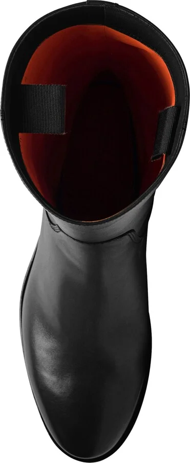 Women's Fleeces Black Leather Boot - Image 9