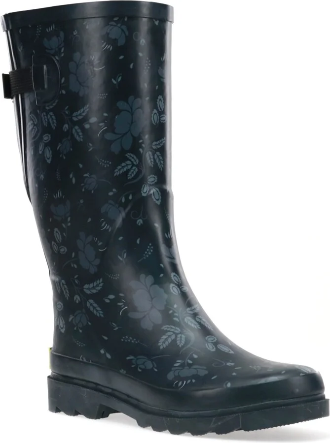 Women's Floral Adjustable Calf Rain Boot - Image 3