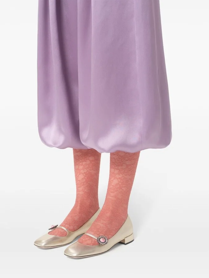 Women's Floral Appliqué Ballerina Shoes - Image 3