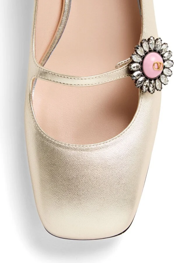 Women's Floral Appliqué Ballerina Shoes - Image 7