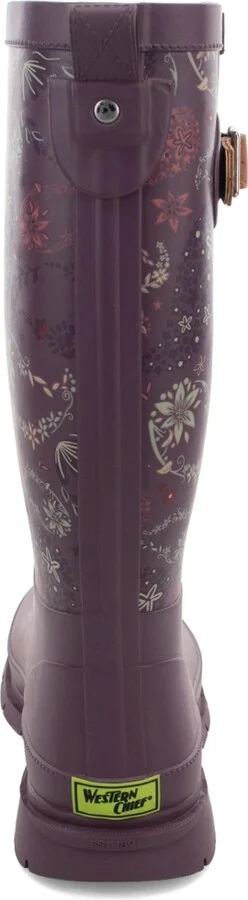 Womens Floral Paisley Tall Rain Boot - Image 2