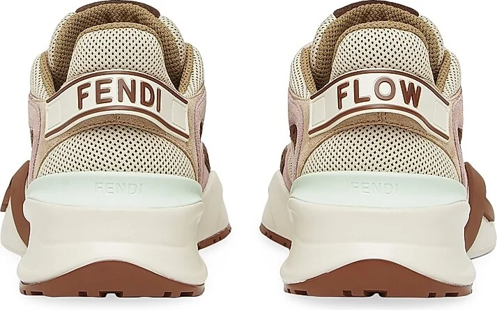 Women's Flow Mesh & Leather Low-Top Sneakers - Mauve Multi - Size 6 - Image 3