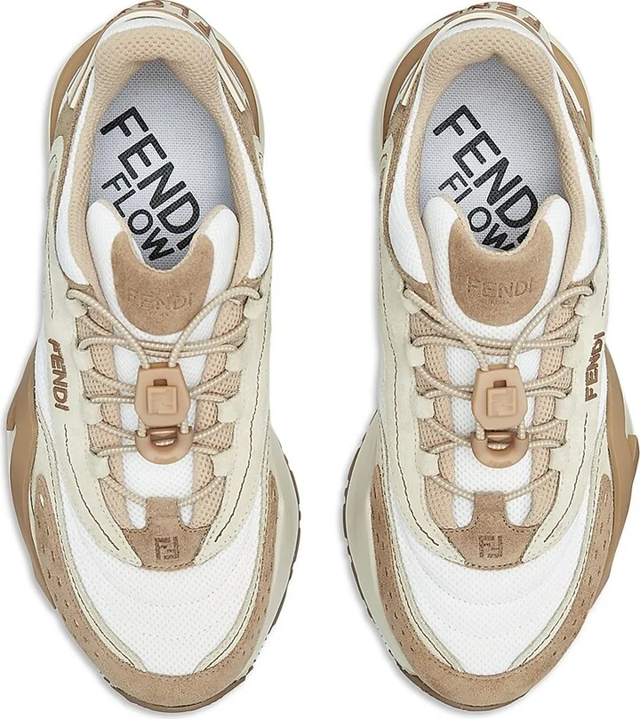 Women's Flow Mesh & Leather Low-Top Sneakers - Mauve Multi - Size 6 - Image 8