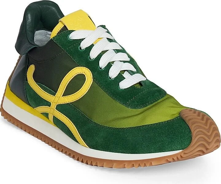Women's Flow Runner 2.0 Sneakers - Gradient Green Yellow - Size 5 - Image 2