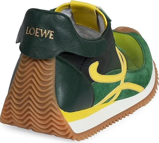 Women's Flow Runner 2.0 Sneakers - Gradient Green Yellow - Size 5 - Image 3