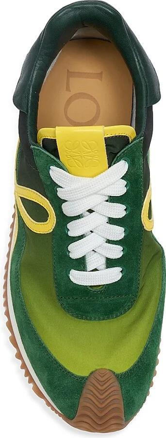 Women's Flow Runner 2.0 Sneakers - Gradient Green Yellow - Size 5 - Image 4