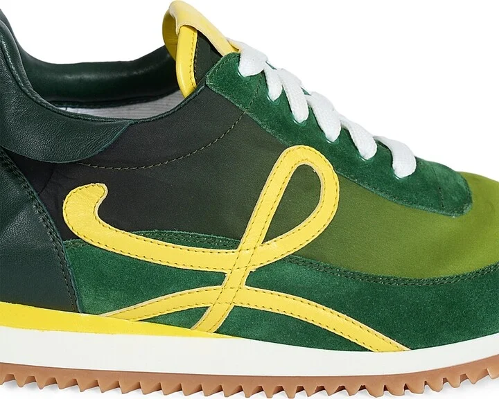 Women's Flow Runner 2.0 Sneakers - Gradient Green Yellow - Size 5 - Image 5