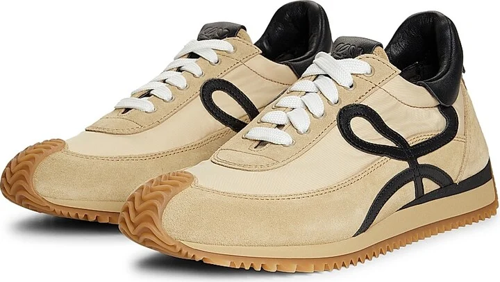 Women's Flow Runner Mix Leather Sneakers - White - Size 5 - Image 6