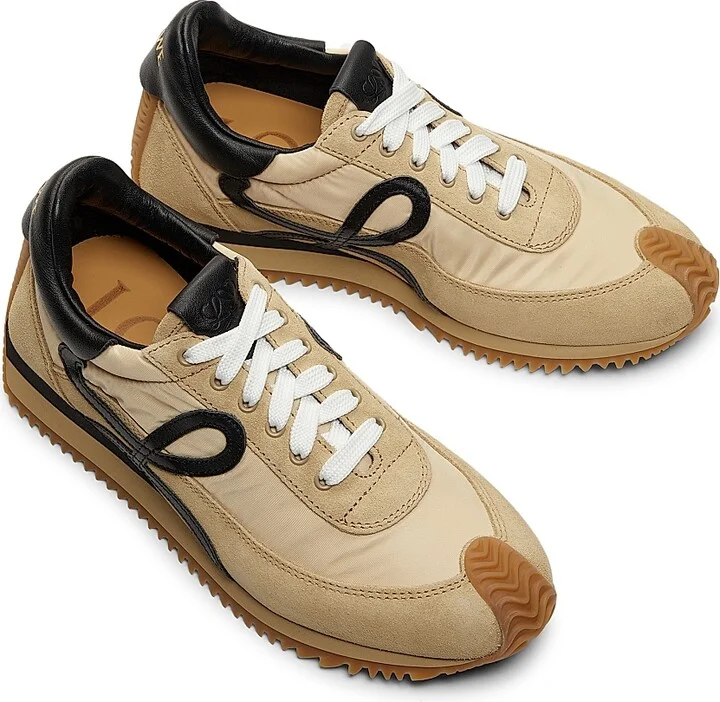 Women's Flow Runner Mix Leather Sneakers - White - Size 5 - Image 8