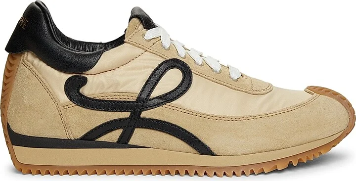 Women's Flow Runner Mix Leather Sneakers - White - Size 5 - Image 11