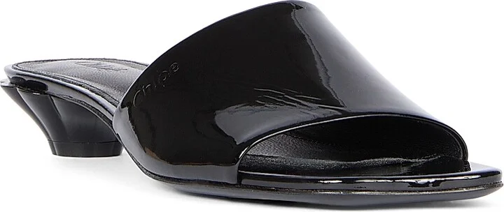 Women's Flower Mule Sandals - Black - Size 5.5 - Image 2