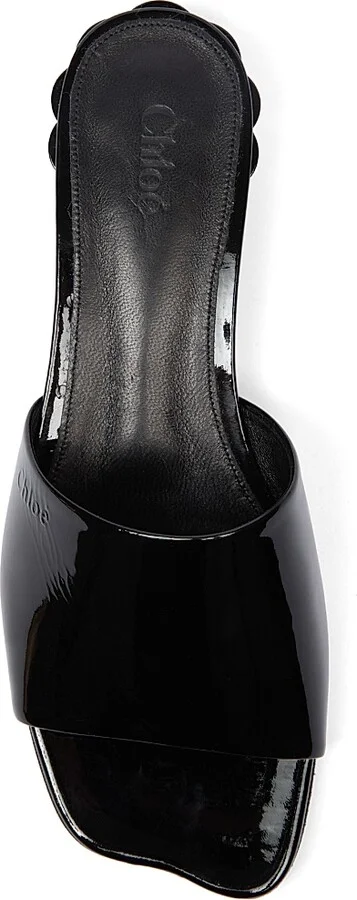 Women's Flower Mule Sandals - Black - Size 5.5 - Image 4