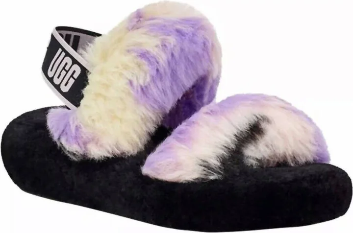 Women's Fluff Yeah Flutie Dye Slides In Magnolia