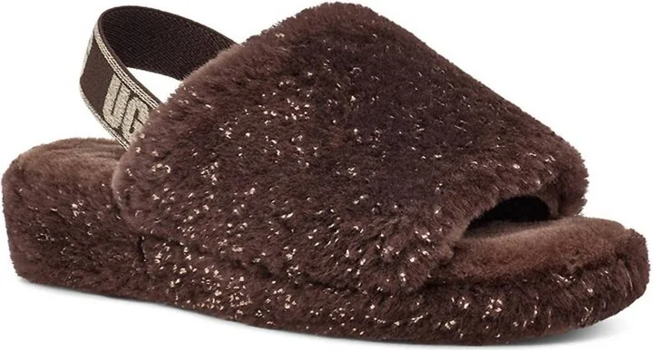 Women's Fluff Yeah Metallic Sparkle Sandal In Burnt Cedar