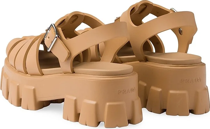 Women's Foam Rubber Sandals - Light Brown - Size 7 - Image 3
