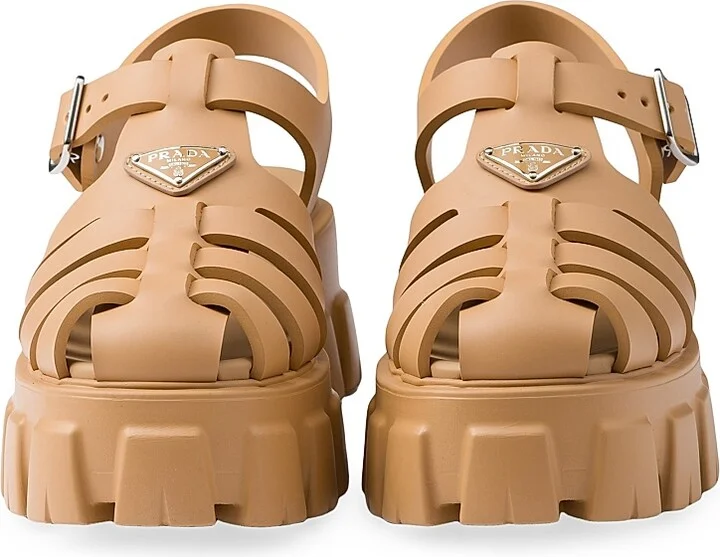 Women's Foam Rubber Sandals - Light Brown - Size 7 - Image 4