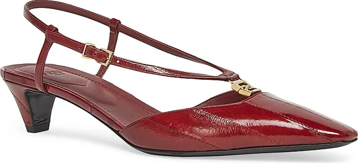 Women's Fold 35MM Eel Slingbacks - Wine - Size 6 - Image 2