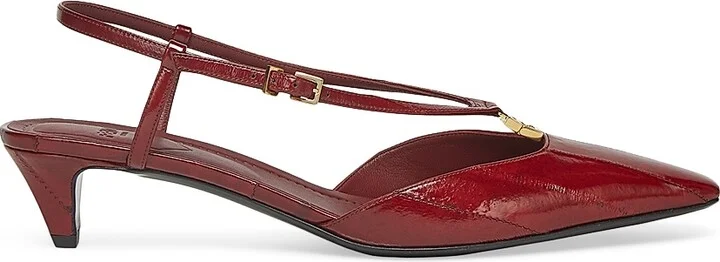 Women's Fold 35MM Eel Slingbacks - Wine - Size 6