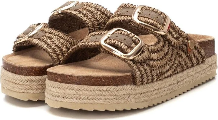 Women's Footbed Jute Wrapped Platform Sandals By Xti - Image 9