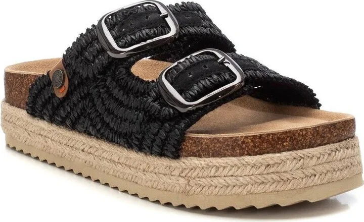 Women's Footbed Jute Wrapped Platform Sandals By Xti - Image 10