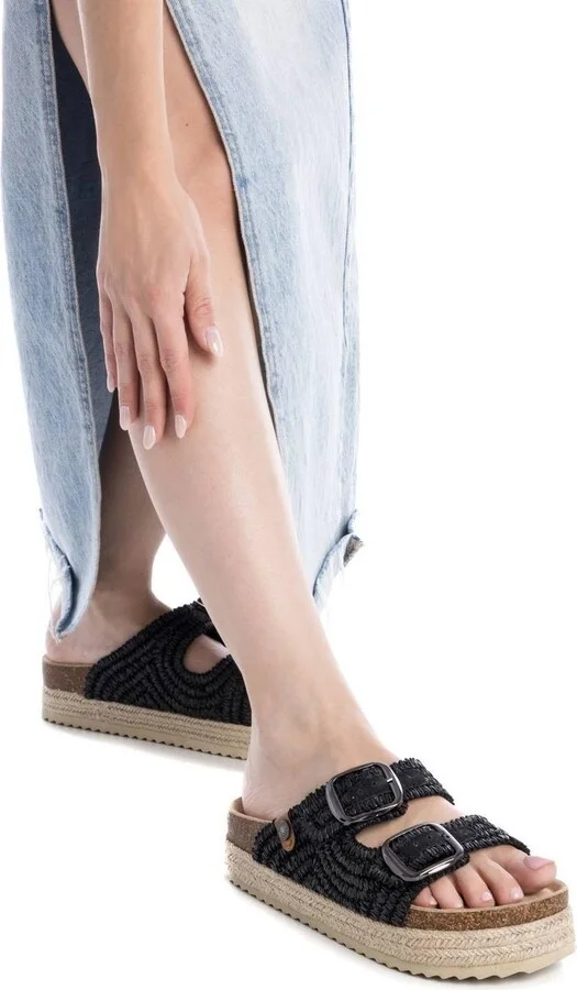 Women's Footbed Jute Wrapped Platform Sandals By Xti - Image 11