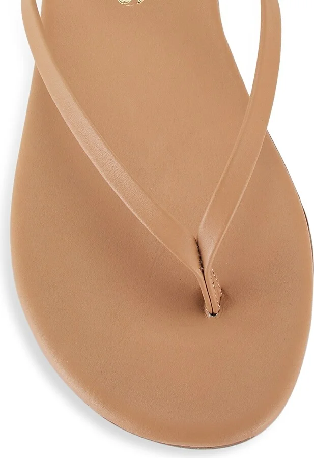 Women's Foundations Matte Leather Flip Flops - Sunkissed - Size 5 - Image 9