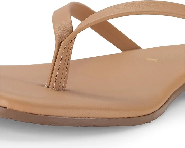 Women's Foundations Matte Leather Flip Flops - Sunkissed - Size 5 - Image 11