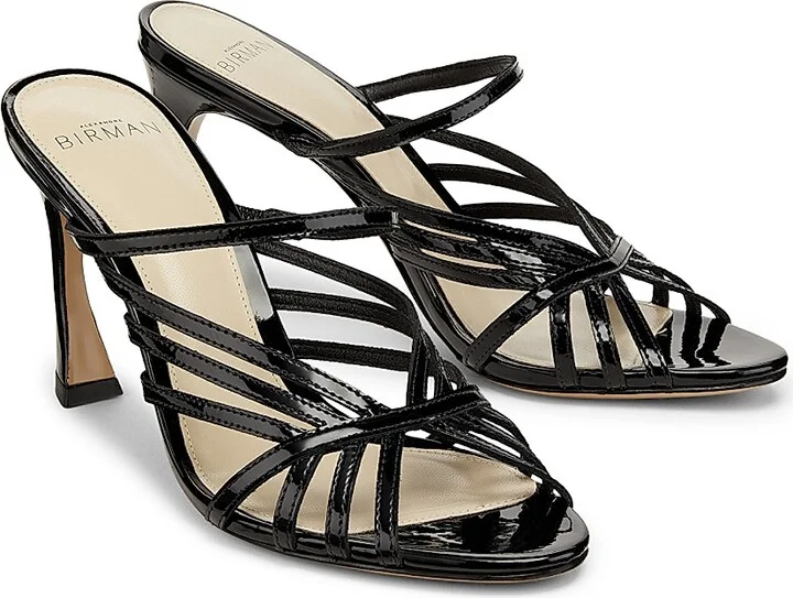 Women's Fran 85MM Strappy Leather Sandals - Black - Size 5 - Image 2