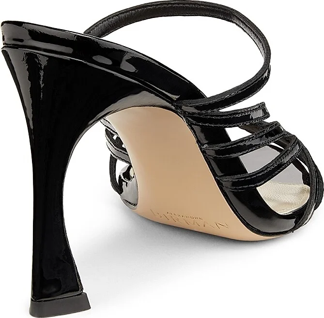 Women's Fran 85MM Strappy Leather Sandals - Black - Size 5 - Image 3