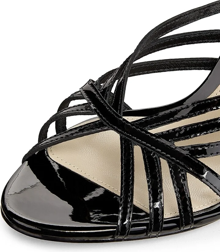 Women's Fran 85MM Strappy Leather Sandals - Black - Size 5 - Image 6