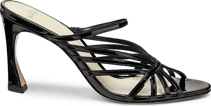 Women's Fran 85MM Strappy Leather Sandals - Black - Size 5