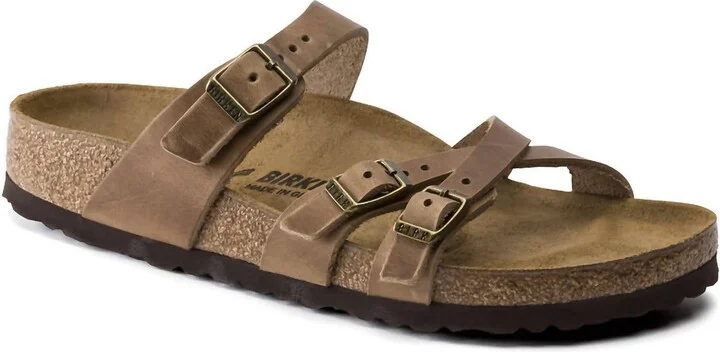 Women's Franca Oiled Leather Sandal In Brown Brown