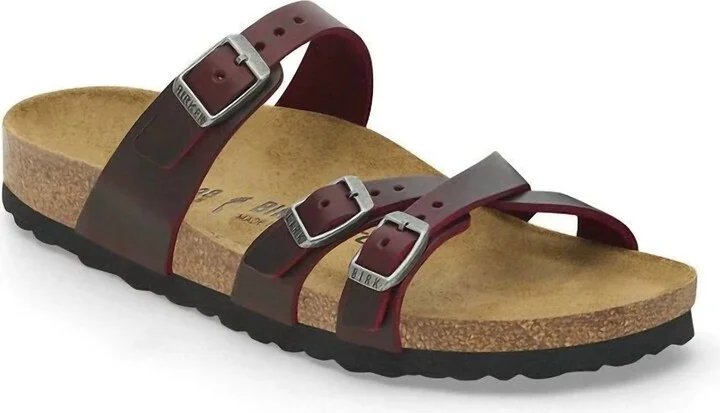 Women's Franca Oiled Leather Sandals In Zinfendal