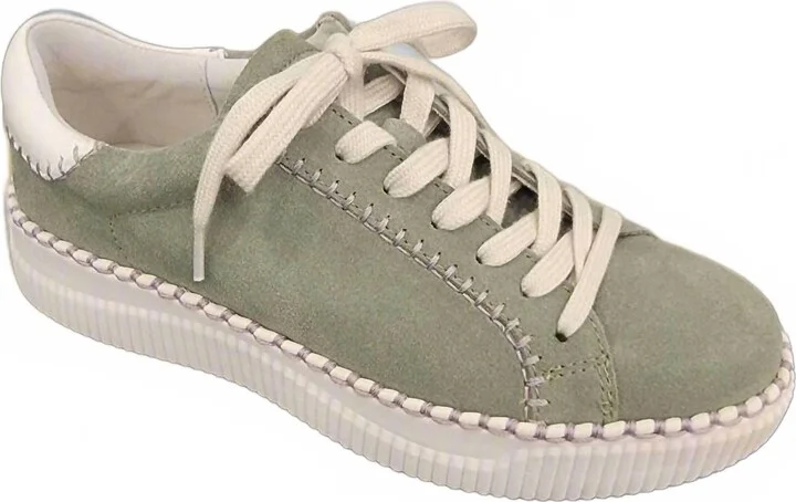 Women's Frazier Sneaker In Hedge Green/white