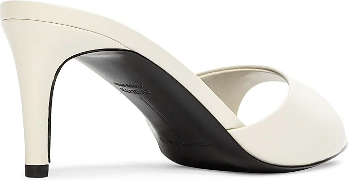 Women's Freddie 65MM Leather Mules - Coconut Nappa - Size 10 - Image 4