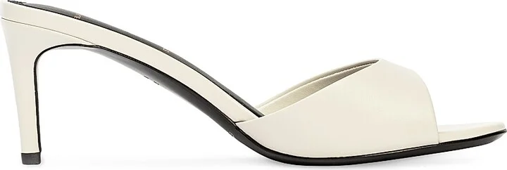 Women's Freddie 65MM Leather Mules - Coconut Nappa - Size 10