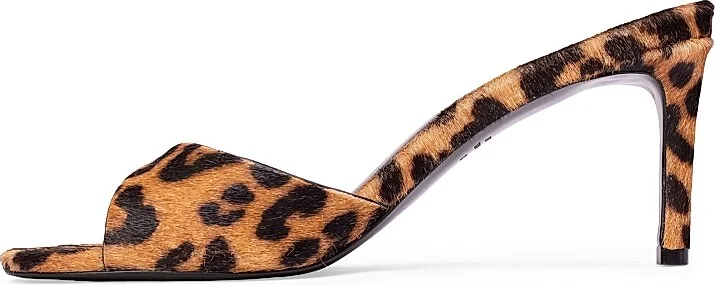 Women's Freddie 65MM Leopard Sandals - Leopard Ponyhair - Size 6 - Image 5