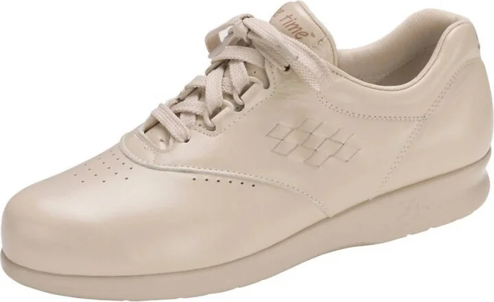 Women's Free Time Lace Up Walking Shoes In Bone