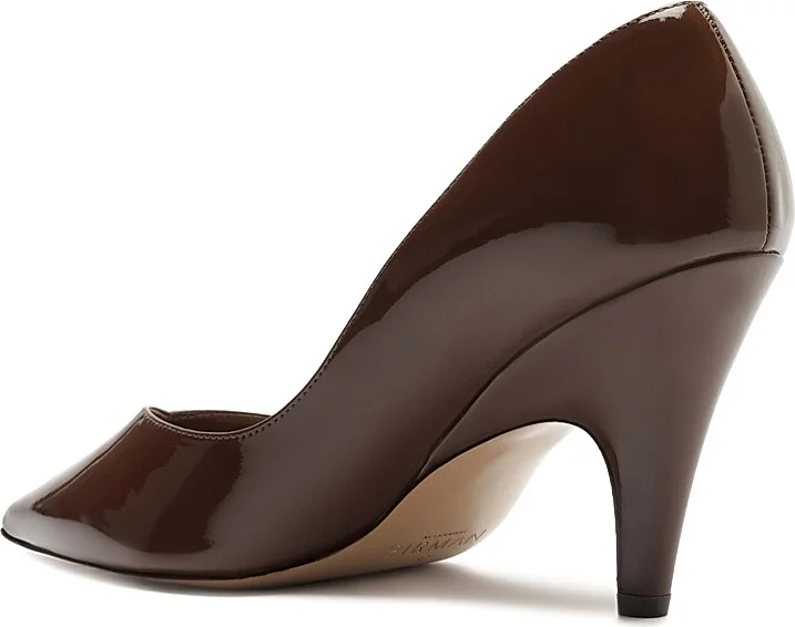 Women's Frenchie 85MM Leather Pumps - Rich Brown - Size 5.5 - Image 5