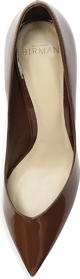 Women's Frenchie 85MM Leather Pumps - Rich Brown - Size 5.5 - Image 9